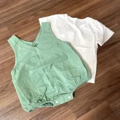 韓国子供服　ロンパース　Ｔシャツ　80cm ２点セット