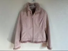 #オンワード樫山 ライダースジャケット ピンク 美品