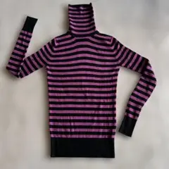 キャロウェイ　レディース　L ストライプタートルネック　未使用品