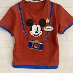 Ryoko様専用⭐︎新品未使用⭐︎ キッズ重ね着風Tシャツ ミッキー カメラ柄