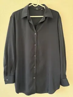 UNIQLO ダークブルー XL 長袖シャツ
