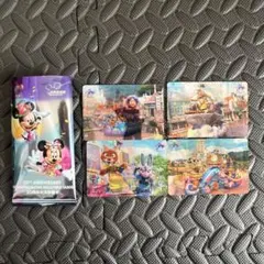 4枚セット 香港ディズニーランド 20周年 コレクタブルカード 年パス MA