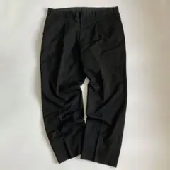 90s~ ヴィンテージ レトロ 古着 ワンタックスラックスパンツ ブラック 黒色