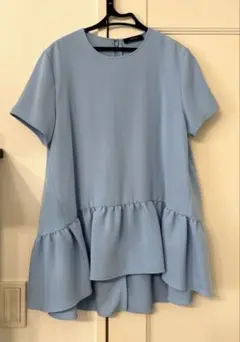 yokochan ハーフスリーブヘムギャザーブラウスのサムネイル