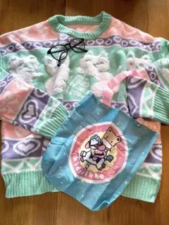 豪華おまけ付き！ファンシーニット　アメトイビンテージ好きさんに！