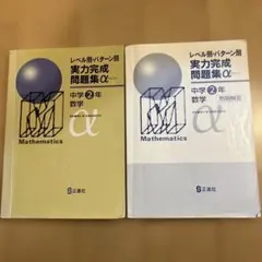 レベル別パターン別 実力完成問題集α 中学2年 数学 正進社のサムネイル