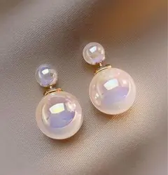 【即日〜翌日発送】2wayパールピアス 　ゴールド　上品　大人可愛い　*148