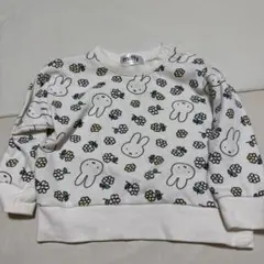 miffy ウサギと花柄 トレーナー 90㎝