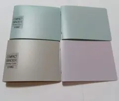 コンパクトバインダー 9リング スモーキーカラー　４個セット　ダイソー