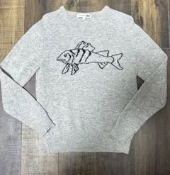 JW ANDERSON UNIQLO魚刺繍 クルーネックセーター