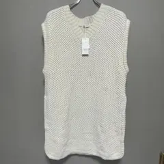 ★美品★ ap retro ハニカム編みチュニック丈 ニット ベスト ロング丈のサムネイル