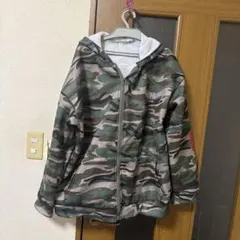 FORSLI Studios 迷彩柄 ジップアップパーカー