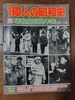 昭和52年発行（1977年1月） 1億人の昭和史 10番 不許可写真史