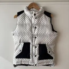 Lee ドット柄 ダウンベスト