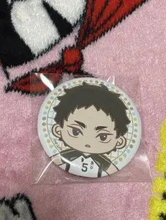 ハイキュー！ HQ！ セガ ラッキーくじ E賞 梟谷高校 赤葦京治 缶バッジ