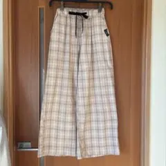 チェック柄ロングパンツ 150