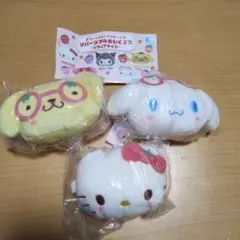 ガチャ　サンリオ　リバーシブルぬいぐるみ　3点セット