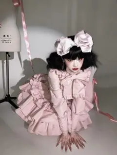 【即納】CATCOCOON クラシカルロリータ スカートセットアップ ピンク M