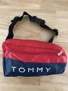 美品　TOMMY ボディバッグ・ウエストポーチ 赤・紺