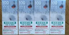 【匿名配送】札幌国際スキー場　リフト券特別割引券４枚