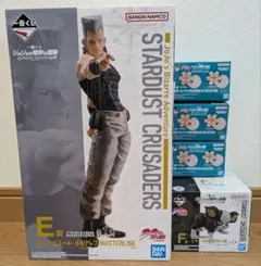 一番くじ　ジョジョの奇妙な冒険　スターダストクルセイダース　ボルナレフ　イギー他