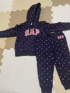 GAP ネイビー ドット柄 トレーナー・パーカー 上下セット