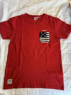 local Motion 赤 Vネック Tシャツのサムネイル