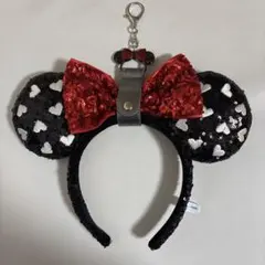 【美品】東京ディズニーリゾート ミニー カチューシャ ホルダー付き
