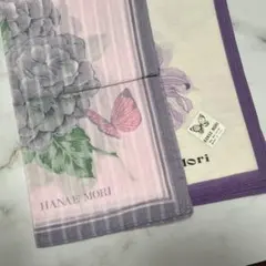 Hanae Mori 花柄ハンカチ 2枚セット