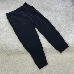 UNIQLOユニクロ ジョガーパンツ M 黒 無地 ポリエステル混 I-1241