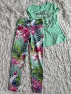 Gap Fit DRY 跑步服裝 T恤 M 130 褲子 L 140