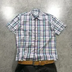 00s【OLD FIRST DOWN】check shirt/Y2K/cboyのサムネイル