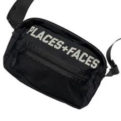 美品 PLACES+FACES ショルダーバッグ メッシュ ブラック 収納多数のサムネイル