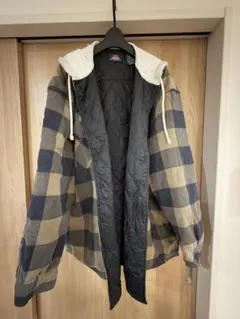 Dickies フード付き キルティング ネルシャツ 3Xのサムネイル