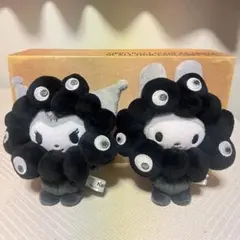 【新品】サンリオ 黒ミャクミャク なりきりぬいぐるみ カラビナ マイメロ＆クロミ