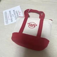 Trader Joe's エコバッグ マイクロキャンバストート 赤