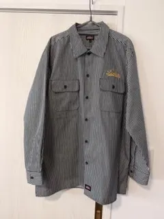GENUINE Dickies Gディッキーズ ストライプ柄ワーク シャツ