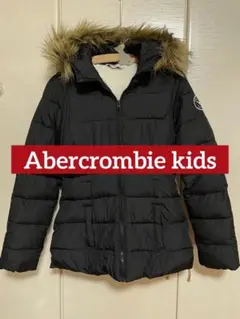 Abercrombie kids 裏地 ジャンバー ファー付き　ブラック