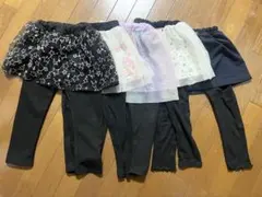 レギンス付きスカートセット 5点