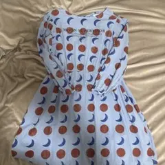 BOBO CHOSES 月と円の長袖ワンピース 134cm