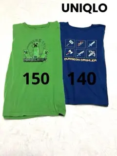 ユニクロ　マインクラフト　Ｔシャツ　2枚セットキッズ140-150