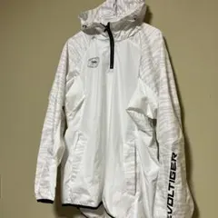 ミツワタイガー　フード付きジャケット L ホワイト　シャカシャカ