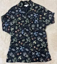 H&M⭐︎総柄の刺繍が素敵なコート⭐︎レディースS