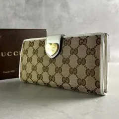 GUCCI グッチ 長財布 GGキャンバス ラブリーハート 0512-③ - メルカリ