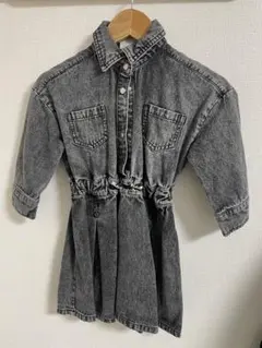 グレー デニム ワンピース 100cm 女の子