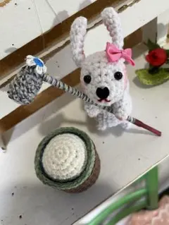 ハロウィン 餅つき兎 箸置き オブジェ•計50点(54点) ナチュラル