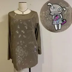 フラワー マッシュルーム MASHROOM セレブ 高級 薄手 上品 トップス