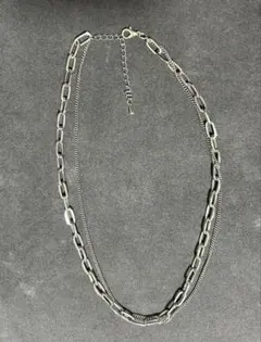 シルバー チェーンネックレス アジャスター付き
