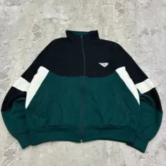 PONY　スウェットジャケット　XL　グリーン他　切替　古着　トラックジャケット