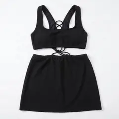 レピドス Lepidos 水着 2点　ビスチェ 一体型スカートショーツ 黒 Mのサムネイル